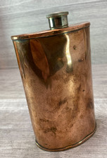 antique  9-oz  FLASK  Screw