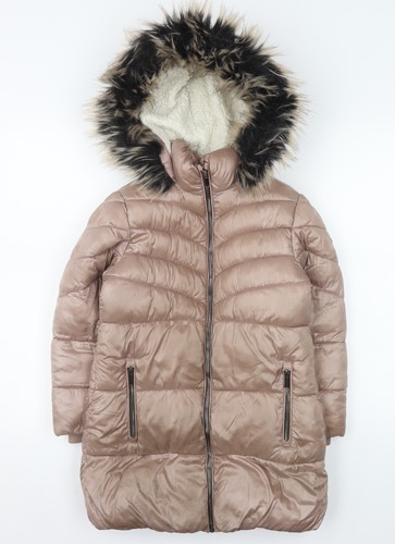 Next girls beige hooded - beige, long