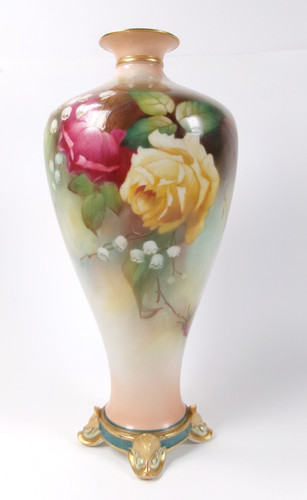 Royal worcester hadley vase - royal,