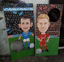 Football Hand Painted Vintage