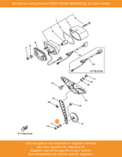 YAMAHA Washer, 92907-05200 OEM