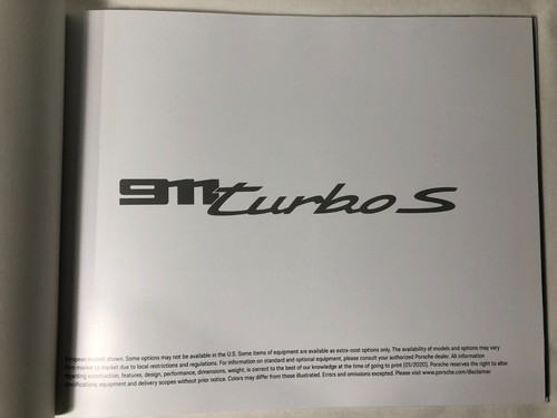 Porsche 911 turbo brochure - turbo,