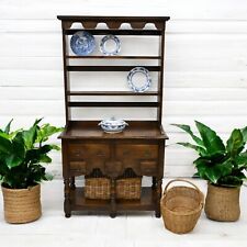 Vintage Small Pot Board Oak Dresser Drawers Shelving Very Clean FREE Delivery