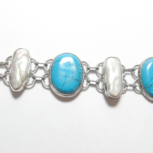 Sterling silver oval blue - oval,
