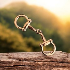 Gold Tone horse snaffle bit