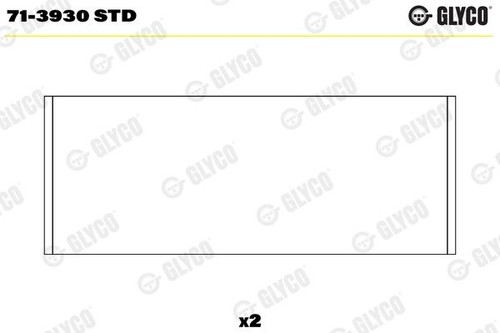 Connecting rod bearing glyco - rod,