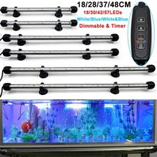 LED Submersible Aquarium Light Fish Tank Light Timer 3 Lights Modes Tank Decor