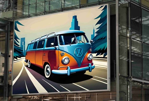 Camper van poster - vw, print