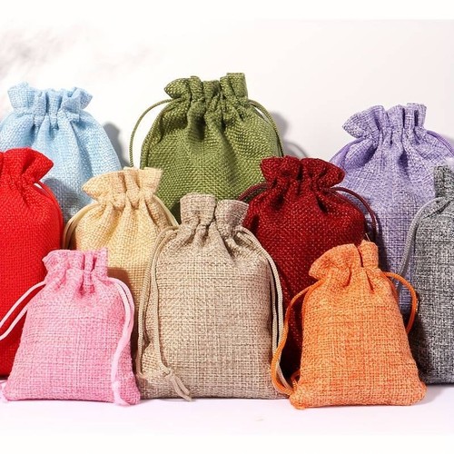 100 hessian drawstring - hessian, gift