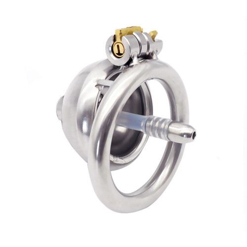 Male stainless steel chastity - steel,