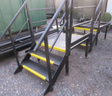2 & 3 Tread/Step Steel Staircases Fire Escape Staircase Portable Modular From..