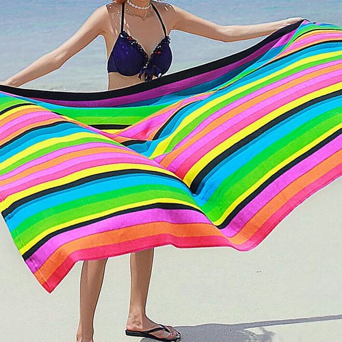 Striped extra large microfibre - striped,