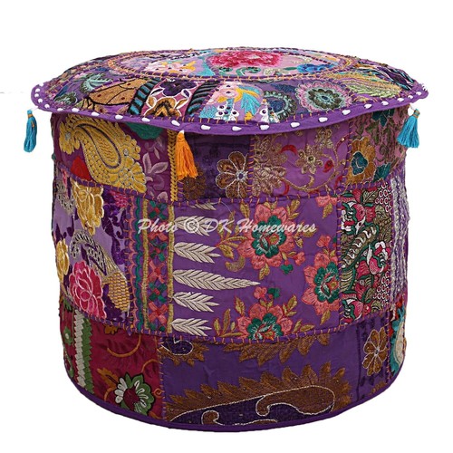 Ottoman pouf cover indian - pouf,