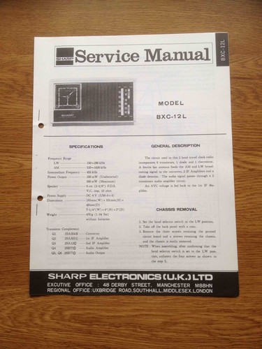 Sharp bxc 12l portable clock - sharp,