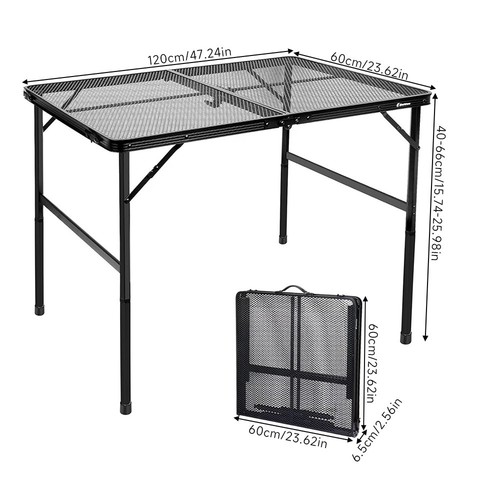 Folding camping table - folding,