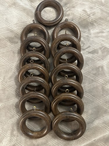 Brown wooden curtain rod - brown,