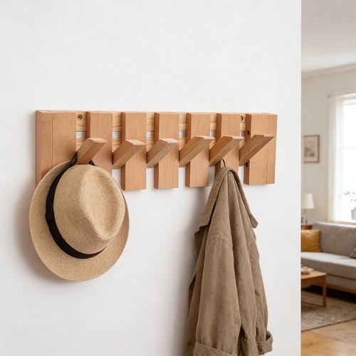 Piano key coat - key, hook