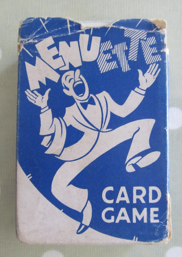 Vintage menuette card - game, by