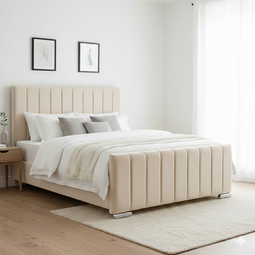 Luxury line panel bed frame - line,
