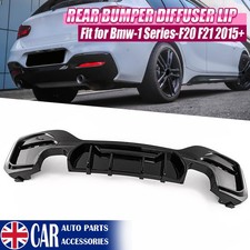 GLOSS BLACK REAR DIFFUSER FOR BMW 1 SERIES F20 F21 M135i M140i M SPORT 15-19 LCI