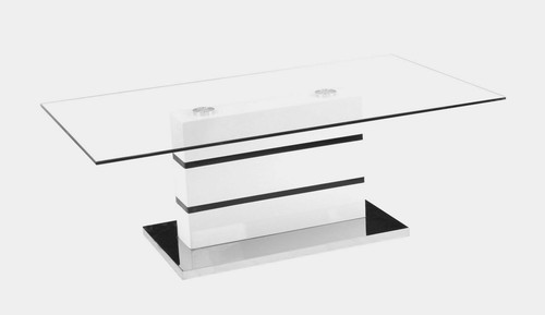 Coffee table clear glass - coffee,