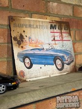 MG MGB Advertising Sign Rusty