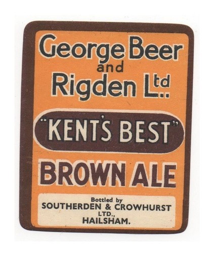 Old label beer rigden - beer, &