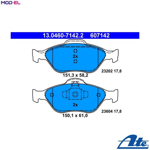 Brake pad set disc - brake,
