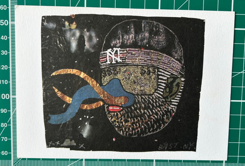 Bast headband postcard - bast, headband'