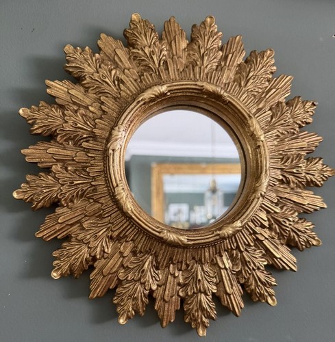 Gold antiqued round - antiqued, hole