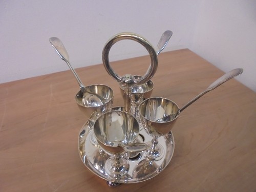 Vintage silver plated - plated, egg