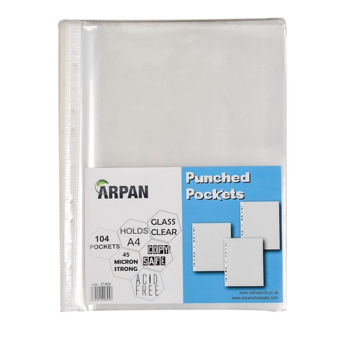 104 clear strong punched - a4,