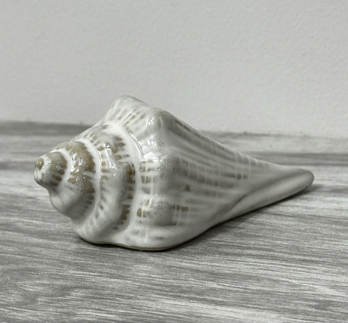 Ceramic seashell figurine - seashell,