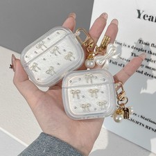 Silver Bow Airpod Case with