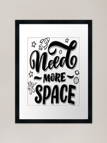 Need more space framed art - more,