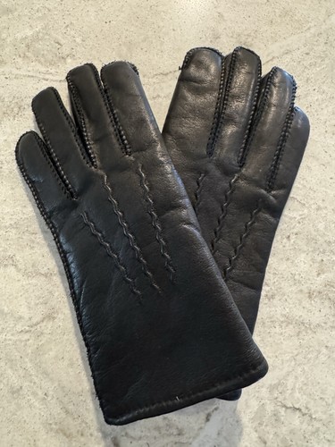 Ladies leather fleece lined - fleece,