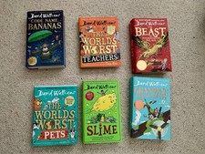Hardback David walliams Books. X6