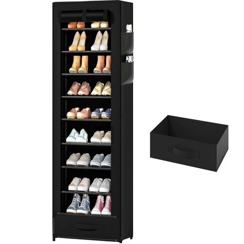 Oyrel large shoe rack black - shoe,