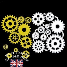 Large Set of 10 Cogs Metal