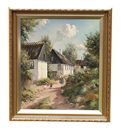 Kjeld krautwald village scene - kjeld,