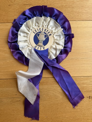 Leicester city vintage rosette - city,