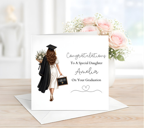 Graduation card for daughter - card,
