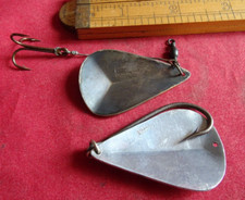 2X VINTAGE HARDY HOGBACK MARSEER FISHING SPOON LURES INC. ALLOY EXAMPLE
