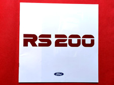 1987 FORD RS 200 Sales Brochure *MINT!