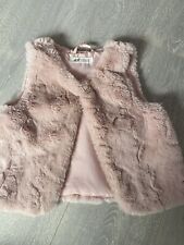faux fur gilet 6-8  years 