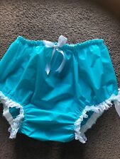 Adult Baby Sissy Waterproof frilled panties / diaper cover up to 50" waist
