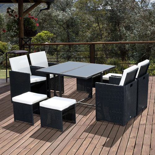 Garden cube rattan dining - garden,
