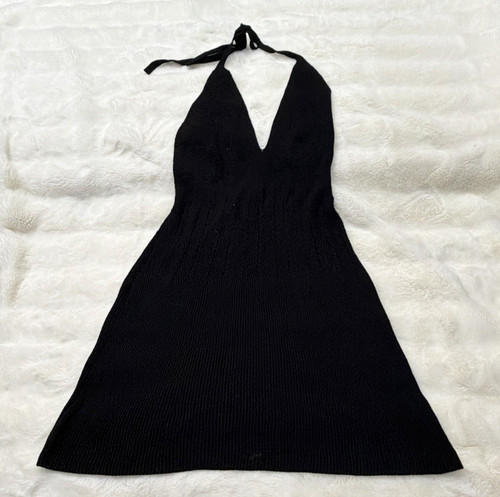 Zara black halter - zara, v-neck