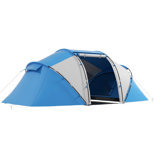 Person family camping - family, tent