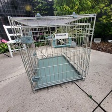Rosewood Portable / Foldable Dog /Puppy Crate / Cage - 2 Doors 56l 50h 43w cm